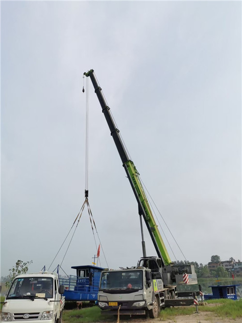 环翠区桥梁建设吊装案例